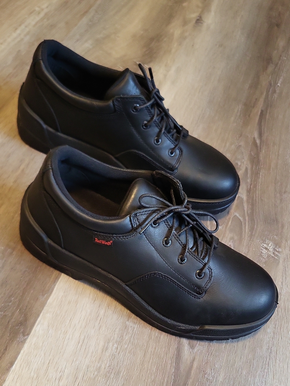 Red Wing Shoes Black Leather Lace-Up Oxfords, Size 12